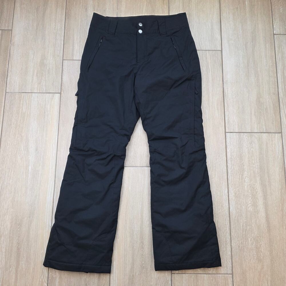Columbia Omni-Tech Snow Pants Womens S Black Insulated Waterproof Ski Trousers